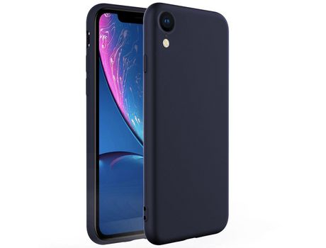 Carcasa silicona anti-queda azul oscuro por Apple iPhone XR