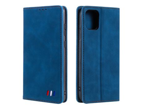 Funda PU + TPU auto-absorvido azul por iPhone 13 mini 5.4
