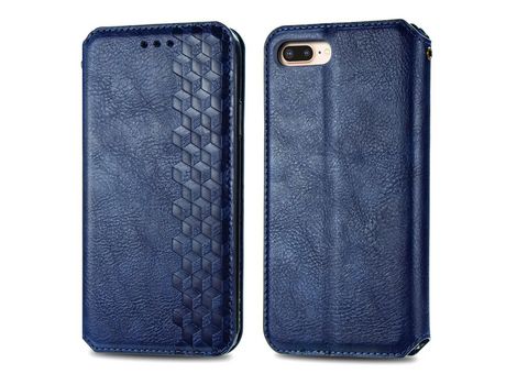 Funda PU Anti-lágrimas autoabsorbente azul por iPhone 7 Plus/8 Plus 5.5 inch