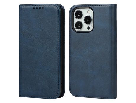 Funda PU + TPU con suporte cor azul escuro por iPhone 13 Pro 6.1