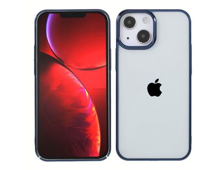 Funda TPU X-LEVEL Anti-lágrimas azul galvanizado por iPhone 13 6.1