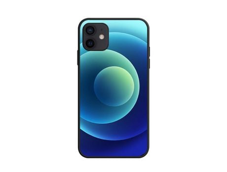 Carcasa TPU patrón de círculo azul por Apple iPhone 12/12 Pro
