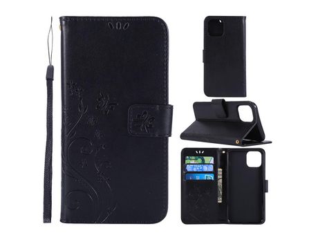 Carcasa PU polilla negro por Apple iPhone XR 6.1 pouces (2019)