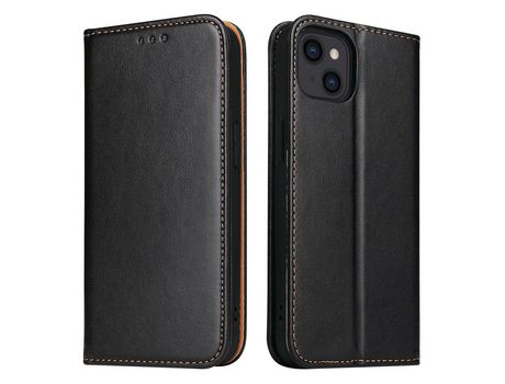 Funda PU + TPU con suporte negro por iPhone 13