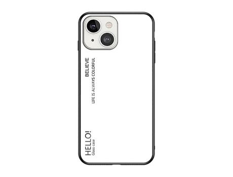 Funda TPU cor degradê branca por iPhone 13 mini 5.4