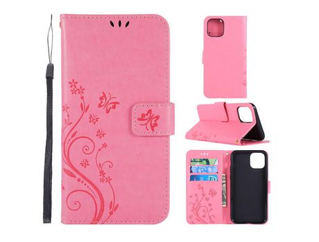 Carcasa PU polilla rosa por Apple iPhone XR 6.1 pouces (2019)