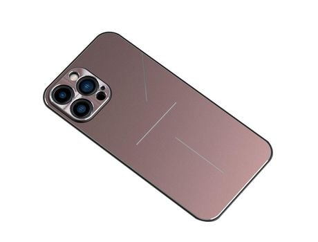 Funda TPU R-JUST patrón de três linhas a prueba de choques rosa por iPhone 13 Pro Max 6.7