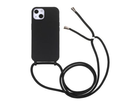 Funda TPU flexível con cable negro ajustável por iPhone 13 mini 5.4