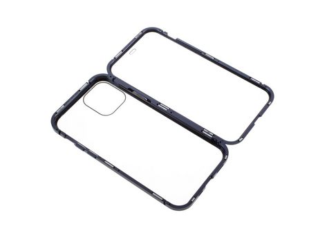 Carcasa de estructura de metal cobertura total magnética de quadro doble Gris por Apple iPhone 12/12 Pro