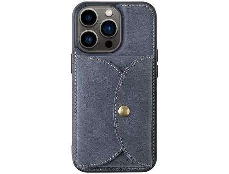 Funda TPU + PU VILI magnético desmontable 2 en 1 con suporte por tarjeta azul por iPhone 13 Pro Max 6.7