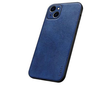 Funda TPU + PU SULADA recorte preciso azul por iPhone 13 mini 5.4