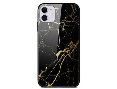 Carcasa TPU combinación de impresión de normas ouro/negro por Apple iPhone 12 Mini