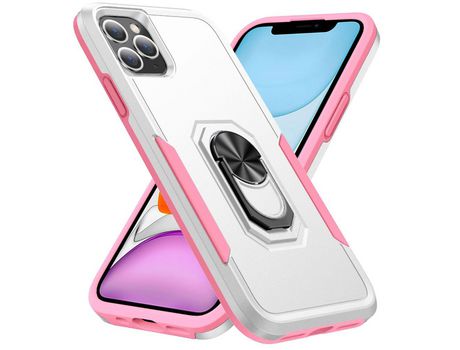 Funda TPU con muleta branco/rosa por iPhone 11 Pro Max 6.5