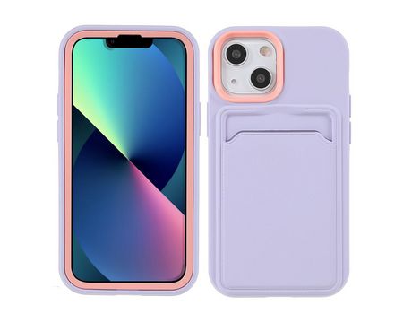 Funda TPU superfície emborrachada Anti-lágrimas púrpura por iPhone 13 mini 5.4
