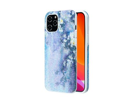 Carcasa TPU impresión patrón azul por Apple iPhone 12 Pro Max 6.7