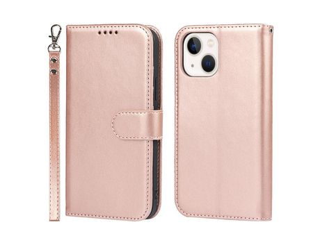 Funda PU costura cortada ouro rosa por iPhone 13 mini 5.4