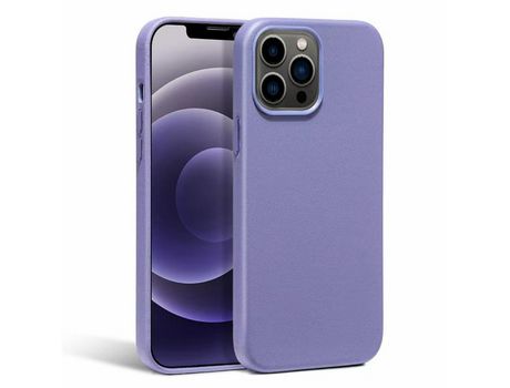 Funda TPU + PU Luz roxa por iPhone 13 Pro 6.1