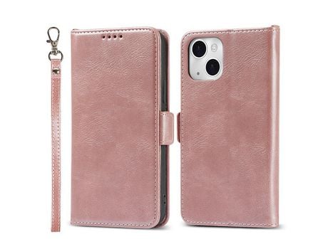 Funda PU + TPU Cerrar magnético estilo retro de ouro rosa por iPhone 13 mini 5.4