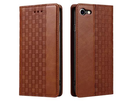 Funda PU forte Cerrar magnético marrón por iPhone 7/8 4.7 /SE (2020)/SE (2022)
