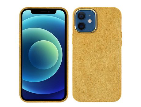 Funda TPU + PU a prueba de choques amarillo por iPhone 12 mini 5.4