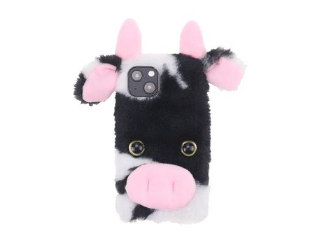 Funda TPU patrón de desenho animado 3D fofo negro por iPhone 13 mini 5.4