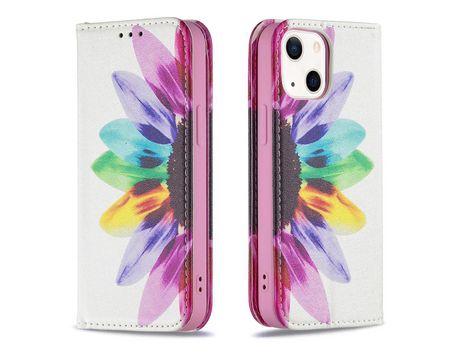 Funda PU + TPU magnético autoabsorbente con suporte de tornassol por iPhone 13 mini 5.4