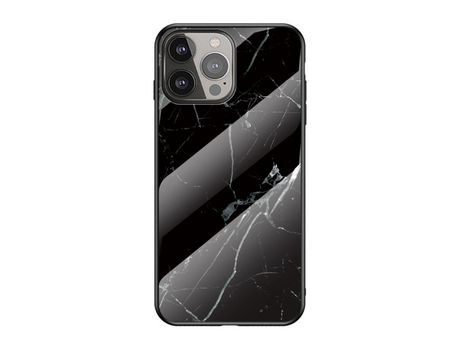 Funda TPU patrón de mármol negro Anti-lágrimas por iPhone 13 Pro 6.1