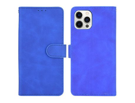 Funda PU + TPU con bandolera azul por iPhone 13 Pro 6.1
