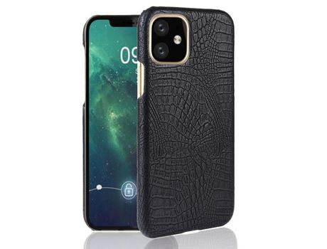 Carcasa PU cocodrilo negro por Apple iPhone 5.8 (2019)