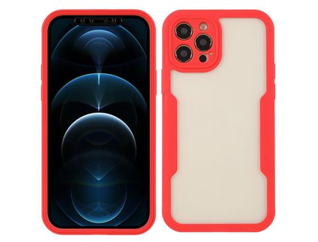 Funda TPU + acrílico 2 en 1 desmontable rojo por iPhone 12 Pro Max 6.7