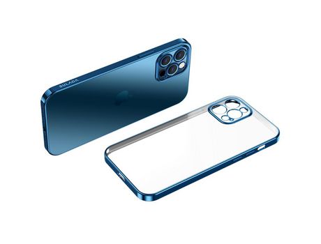 Funda TPU SULADA anti-queda galvanizado azul anti-queda por iPhone 12 Pro Max 6.7