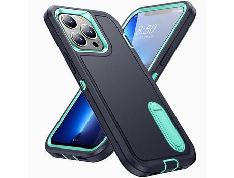 Funda TPU con muleta Azul escuro/ciano por iPhone 13 Pro 6.1