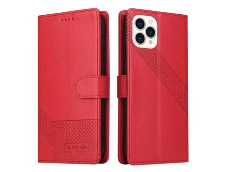 Funda PU + TPU GQ.UTROBE rojo por iPhone 13 Pro Max 6.7
