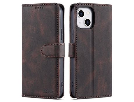 Funda PU + TPU AZNS con suporte marrón por iPhone 13 mini 5.4