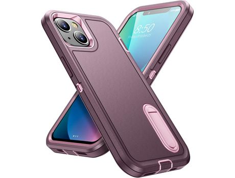 Funda TPU con muleta rojo arroxeado/rosa por iPhone 13 6.1