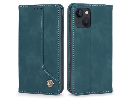 Funda PU absorción magnética con soporte azul por iPhone 13 mini 5.4