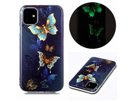 Carcasa TPU sellado noctilucente polilla vívida por Apple iPhone 11 6.1