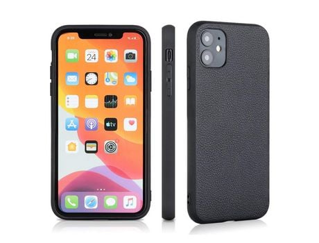 Carcasa TPU híbrido revestido negro por Apple iPhone 12 Pro/12 Max 6.1