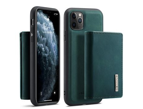 Funda TPU + PU DG.MING desmontable híbrido con descanso verde por iPhone 11 Pro 5.8