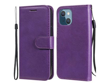 Funda PU + TPU con suporte púrpura por iPhone 13 mini 5.4