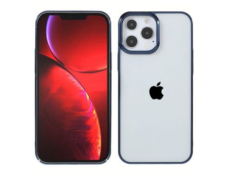 Funda TPU X-LEVEL azul galvanizado por iPhone 13 Pro Max 6.7
