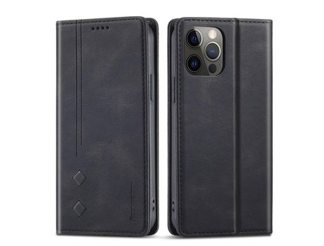 Funda PU + TPU FORWENW negro Anti-lágrimas por iPhone 13 Pro 6.1