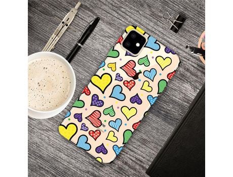 Carcasa TPU patrón bonito impresión flexi colorações de amor por Apple iPhone XR 6.1 pouces (2019)