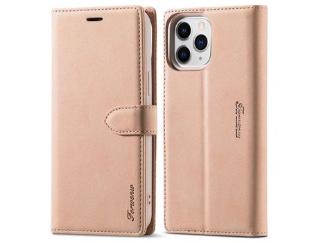 Funda PU + TPU con suporte cor de ouro rosa por iPhone 13 Pro Max 6.7