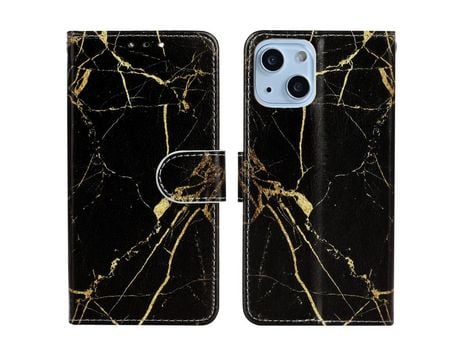 Funda PU + TPU ouro negro por iPhone 13 mini 5.4