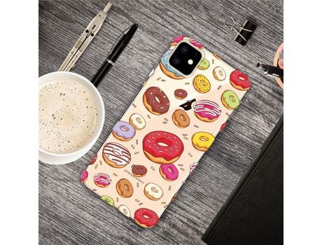Carcasa TPU patrón bonito impresión flexi donuts por Apple iPhone XR 6.1 pouces (2019)
