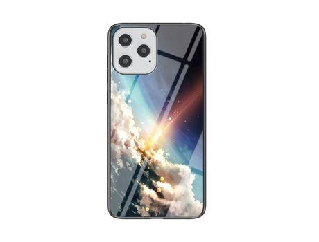 Carcasa TPU híbrido de cielo estrelado meteoro por Apple iPhone 12 Max/Pro 6.1