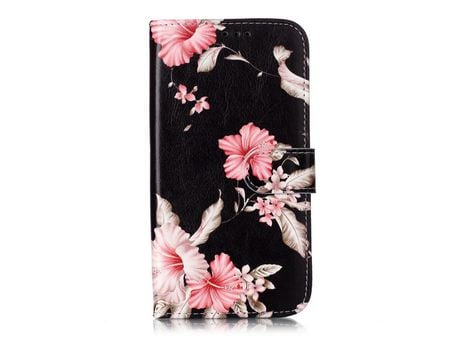 Carcasa PU impresión patrón flores vermelhas por Apple iPhone XR 6.1 pouces (2019)