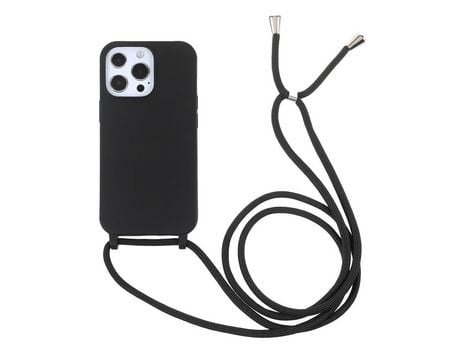 Funda TPU con cable negro por iPhone 13 Pro 6.1