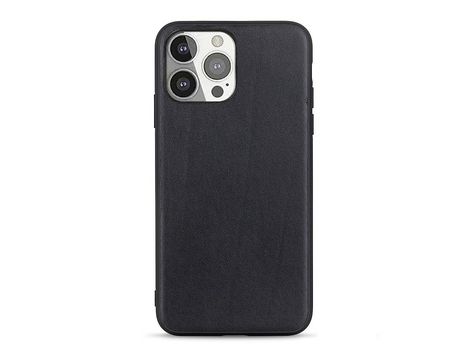 Funda TPU + couro genuino a prueba de choques negro por iPhone 13 Pro 6.1